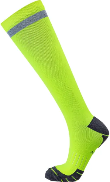 Endurance Torent Reflective Long - Løbestrømper m. kompression - Safety Yellow - Str. 39/